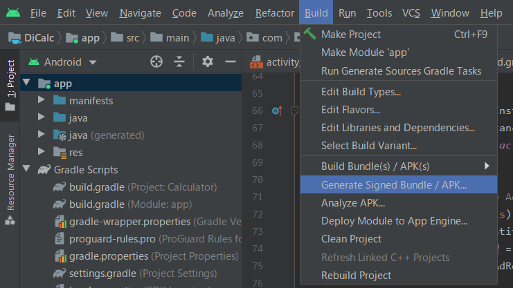 aab（Android App Bundle）の作成方法【Android Studio】 | enoiu