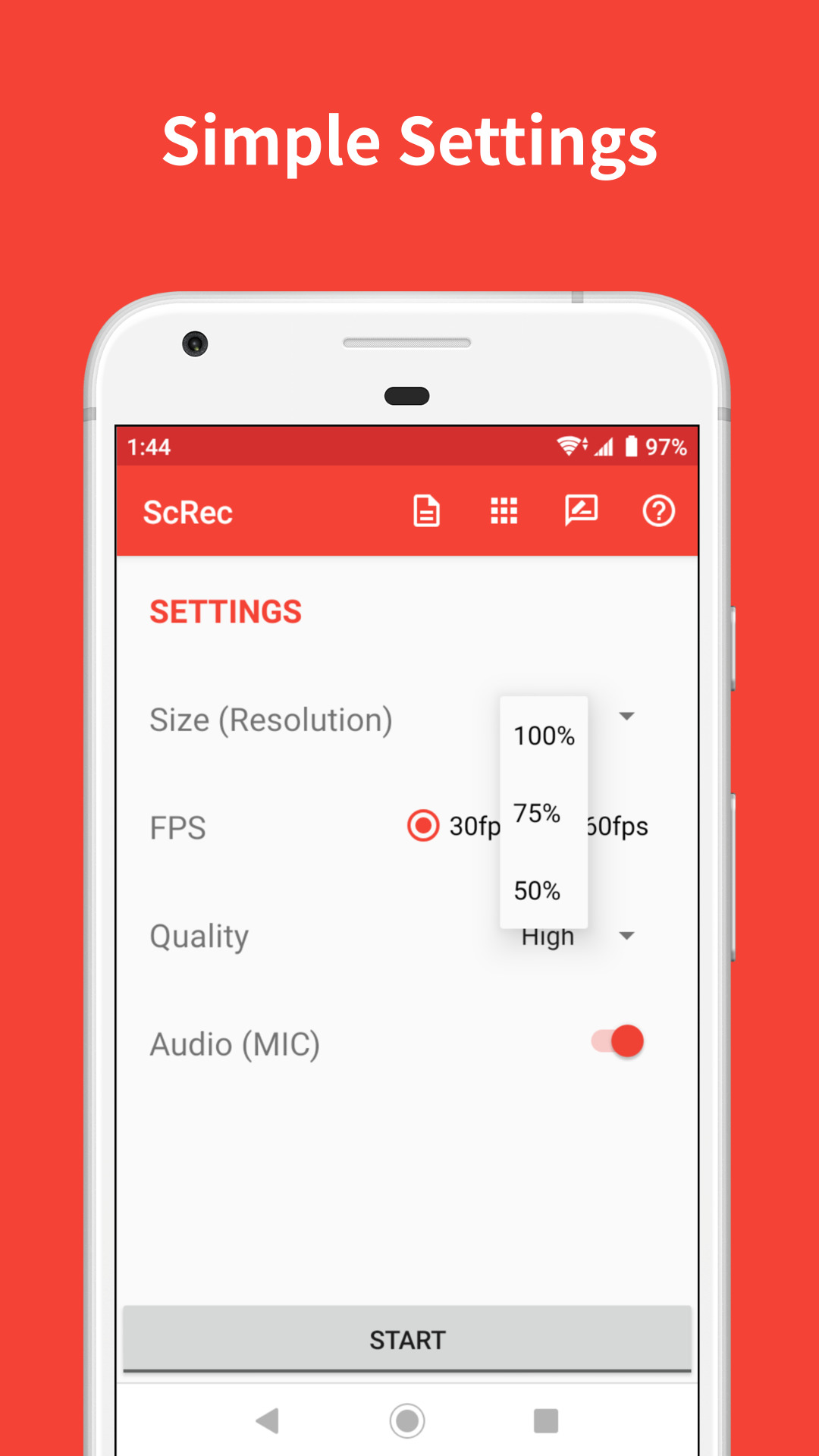 Screen Recorder App – ScRec | enoiu