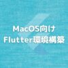 【2022年度】MacでFlutter開発環境構築 （M1 Mac/Android Studio対応）