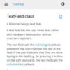 TextField class - material library - Dart API
